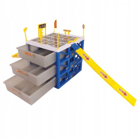 PARKING GARAŻ 3 SZUFLADY METALOWE AUTA 660-A157
