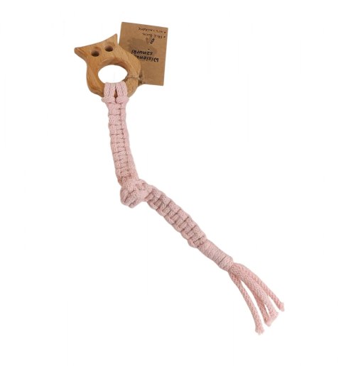 GRYZAK SZNURKOWY ZAWIESZKA ZWIERZĄTKO DREWNO KLONOWE EKO