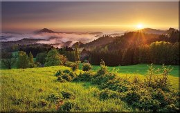 Kalendarz Trójdzielny z główką (T08) TATRY - krem 380 x 990 mm TELEGRAPH