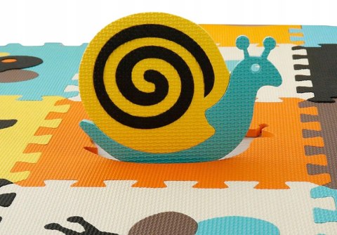 Grube Puzzle piankowe mata eva 9 szt zwierzątka 38
