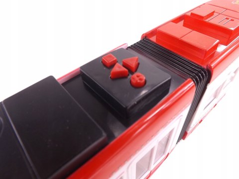 DUŻY TRAMWAJ JEŹDZI DŹWIĘKI ŚWIATŁA BATERIE 1258C