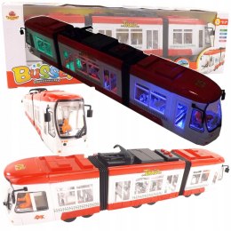 DUŻY TRAMWAJ JEŹDZI DŹWIĘKI ŚWIATŁA BATERIE 1258C