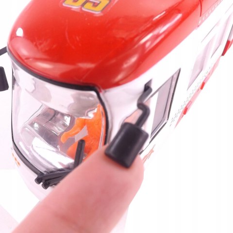 DUŻY TRAMWAJ JEŹDZI DŹWIĘKI ŚWIATŁA BATERIE 1258C