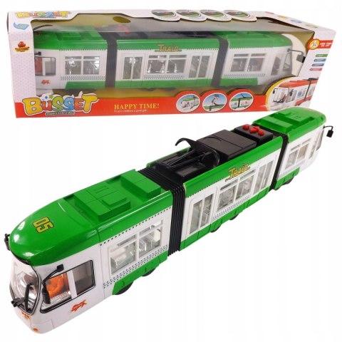 DUŻY TRAMWAJ JEŹDZI DŹWIĘKI ŚWIATŁA baterie 1258Z