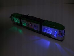 DUŻY TRAMWAJ JEŹDZI DŹWIĘKI ŚWIATŁA baterie 1258Z
