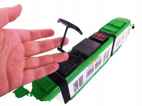 DUŻY TRAMWAJ JEŹDZI DŹWIĘKI ŚWIATŁA baterie 1258Z