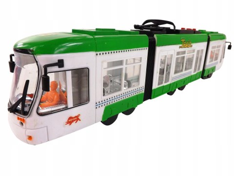 DUŻY TRAMWAJ JEŹDZI DŹWIĘKI ŚWIATŁA baterie 1258Z