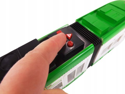 DUŻY TRAMWAJ JEŹDZI DŹWIĘKI ŚWIATŁA baterie 1258Z