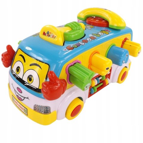 INTERAKTYWNY AUTOBUSIK Z TELEFONEM KLOCKI 2201N