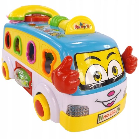 INTERAKTYWNY AUTOBUSIK Z TELEFONEM KLOCKI 2201N