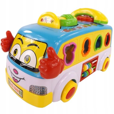 INTERAKTYWNY AUTOBUSIK Z TELEFONEM KLOCKI 2201N