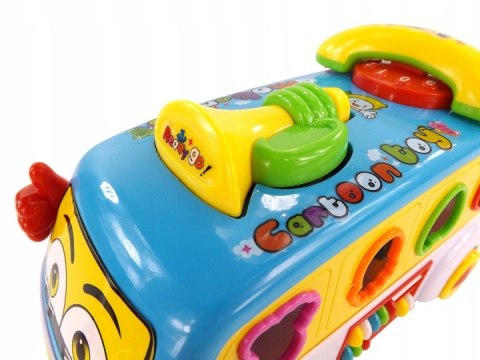 INTERAKTYWNY AUTOBUSIK Z TELEFONEM KLOCKI 2201N