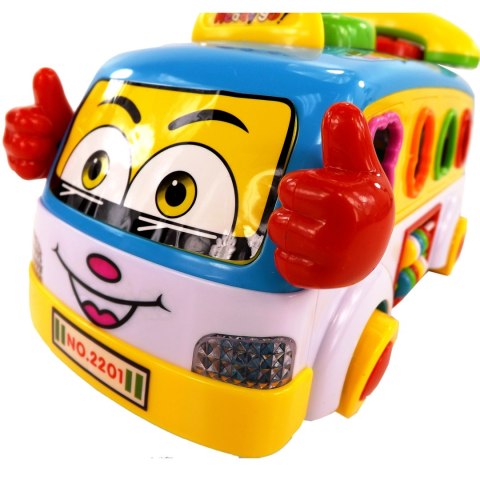 INTERAKTYWNY AUTOBUSIK Z TELEFONEM KLOCKI 2201N