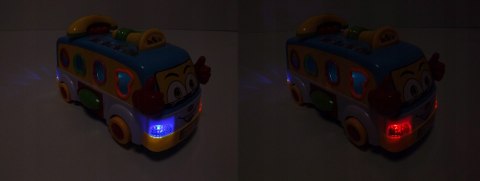 INTERAKTYWNY AUTOBUSIK Z TELEFONEM KLOCKI 2201N