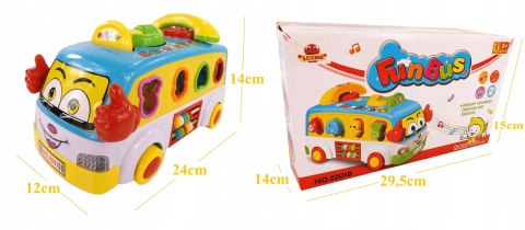 INTERAKTYWNY AUTOBUSIK Z TELEFONEM KLOCKI 2201N