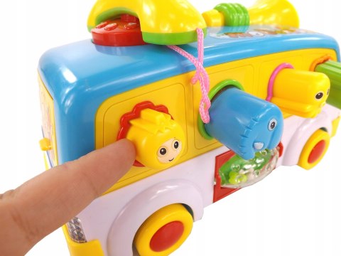 INTERAKTYWNY AUTOBUSIK Z TELEFONEM KLOCKI 2201N