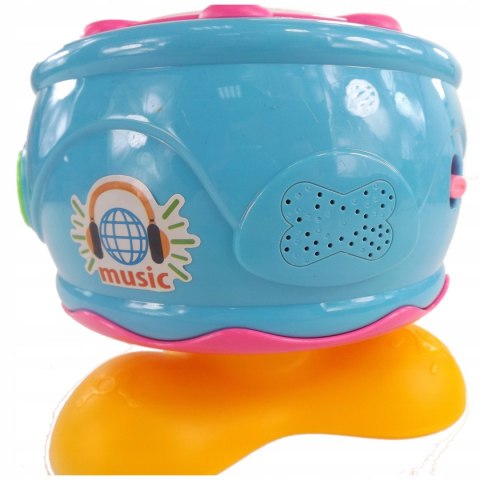 WESOŁY INTERAKTYWNY BĘBENEK MUZYKA ŚWIATŁA 6622 N