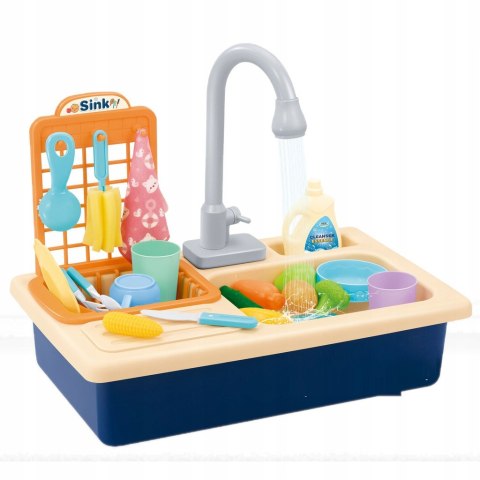 DUŻY ZLEWOZMYWAK AKCESORIA KRAN WODA 25el. P41N