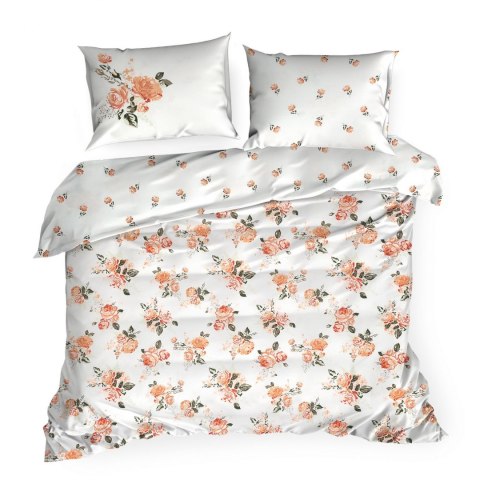 POŚCIEL EUROFIRANY KOMPLET POŚCIELI BAWEŁNIANEJ SONIA 140X200 CM, 1 SZT. 70X80 CM BIAŁY