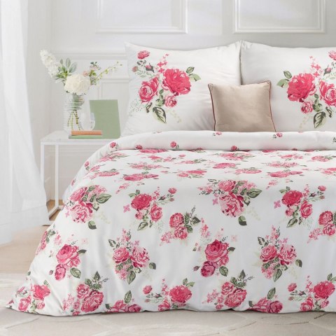 POŚCIEL EUROFIRANY KOMPLET POŚCIELI BAWEŁNIANEJ SONIA 220X200 CM, 2 SZT. 70X80 CM BIAŁY