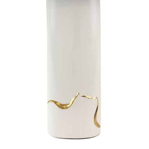 LAMPA STOŁOWA NOCNA BIURKOWA EBRU 16X9X65 CM BIAŁY