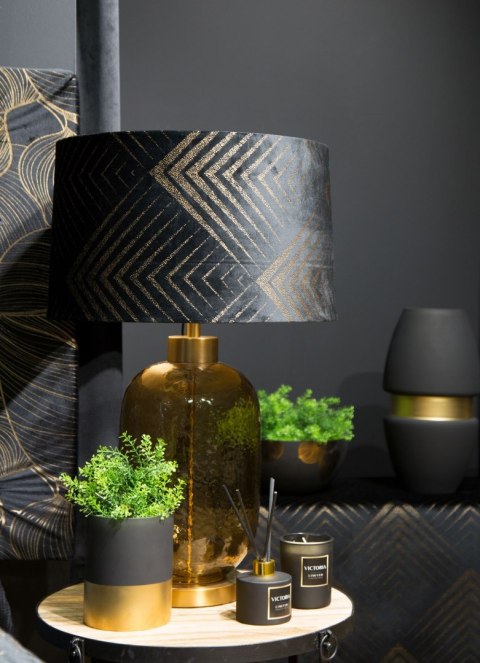 LAMPA STOŁOWA EUROFIRANY NOCNA BIURKOWA1 43X69 CZAR+ZŁ