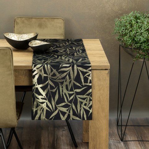 BIEŻNIK OBRUS EUROFIRANY BLINK 15 35X140 CM CZARNY