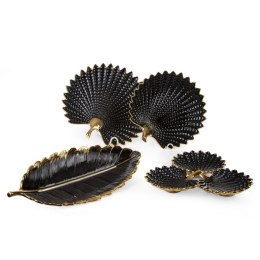 PATERA DEKORACYJNA EUROFIRANY  HIRAL 33X33X8 CM CZARNY