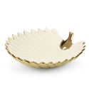 PATERA EUROFIRANY DEKORACYJNA EUROFIRANY  HIRAL 33X33X8 CM KREMOWY