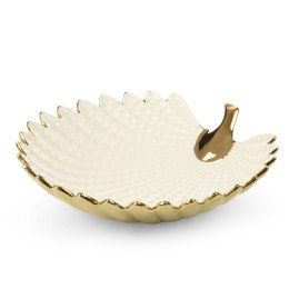 PATERA EUROFIRANY DEKORACYJNA EUROFIRANY  HIRAL 33X33X8 CM KREMOWY