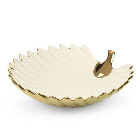 PATERA EUROFIRANY DEKORACYJNA EUROFIRANY  HIRAL 33X33X8 CM KREMOWY