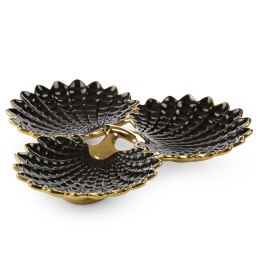 PATERA DEKORACYJNA EUROFIRANY  HIRAL 37X35X6 CM CZARNY