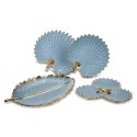 PATERA EUROFIRANY   DEKORACYJNA    HIRAL 37X35X6 CM NIEBIESKI