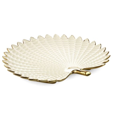 PATERA EUROFIRANY DEKORACYJNA EUROFIRANY  HIRAL 40X38X5 CM KREMOWY