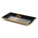 PATERA EUROFIRANY   DEKORACYJNA    SELENA 35X20X7 CM CZARNY