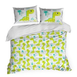 KOMPLET POŚCIELI EUROFIRANY BAWEŁNIANA D91 KID 160X200 CM, 2 SZT. 70X80 CM ZIELONY