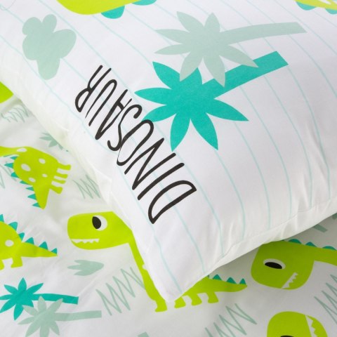 KOMPLET POŚCIELI EUROFIRANY BAWEŁNIANA D91 KID 160X200 CM, 2 SZT. 70X80 CM ZIELONY