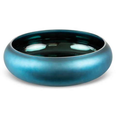 SZKLANA MISA MISKA DEKORACYJNA PATERA EUROFIRNY NADIA2 (FI) 28X10 CM GRANATOWY