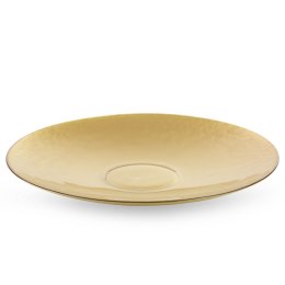 SZKLANA PATERA EUROFIRANY   DEKORACYJNA    KALA (FI) 37X4 CM ZŁOTY