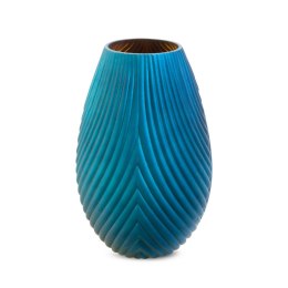 SZKLANY WAZON DEKORACYJNY NADIA2 (FI) 9X23 CM GRANATOWY