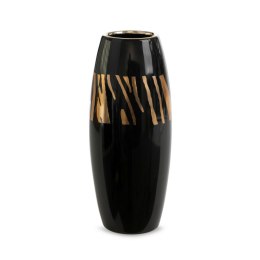 WAZON DEKORACYJNY EUROFIRANY SELENA 11X11X27 CM CZARNY