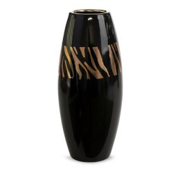 WAZON DEKORACYJNY EUROFIRANY SELENA 14X14X34 CM CZARNY
