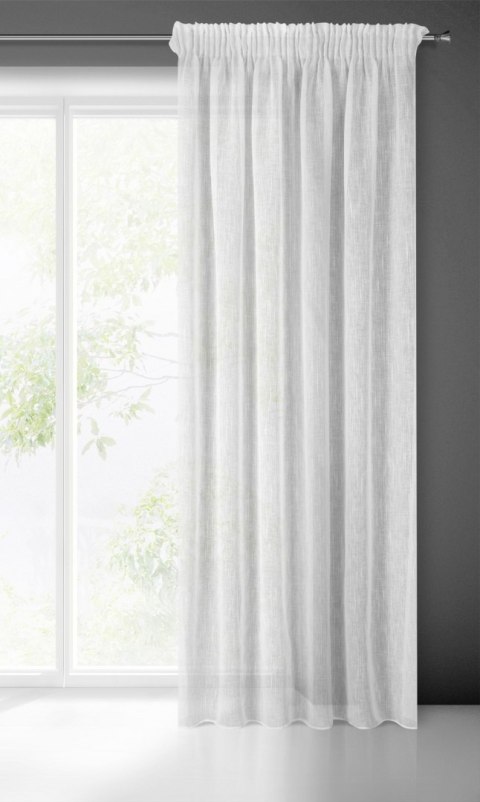 FIRANA GOTOWA EUROFIRANY CARLA NA TAŚMIE 140X270 CM BIAŁY