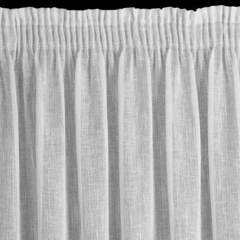 FIRANA GOTOWA EUROFIRANY   CARLA NA TAŚMIE 300X145 CM BIAŁY