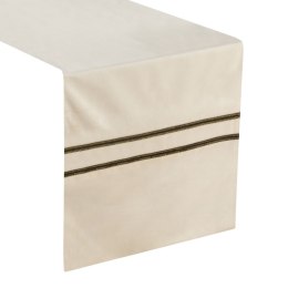 BIEŻNIK EUROFIRANY OBRUS   GLEN 4 35X140 CM KREMOWY