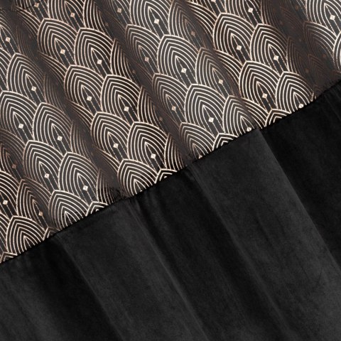 ZASŁONA GOTOWA EUROFIRANY    1SZT. D91 AGNES 140X250 CM CZARNY