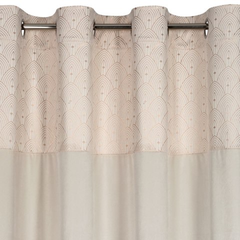 ZASŁONA GOTOWA EUROFIRANY    1SZT. D91 AGNES 140X250 CM KREMOWY