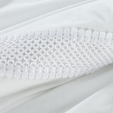 POŚCIEL EUROFIRANY KOMPLET POŚCIELI BAWEŁNIANEJ LANA7 160X200 CM, 2 SZT. 70X80 CM BIAŁY