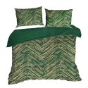 POŚCIEL EUROFIRANY KOMPLET POŚCIELI W PUDEŁKU METALI10 220X200 70X80 220X200 CM, 2 SZT. 70X80 CM CIEMNOZIELONY