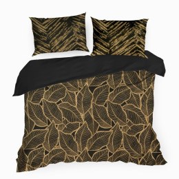 POŚCIEL EUROFIRANY KOMPLET POŚCIELI W PUDEŁKU METALI13 160X200 70X80 160X200 CM, 2 SZT. 70X80 CM CZARNY